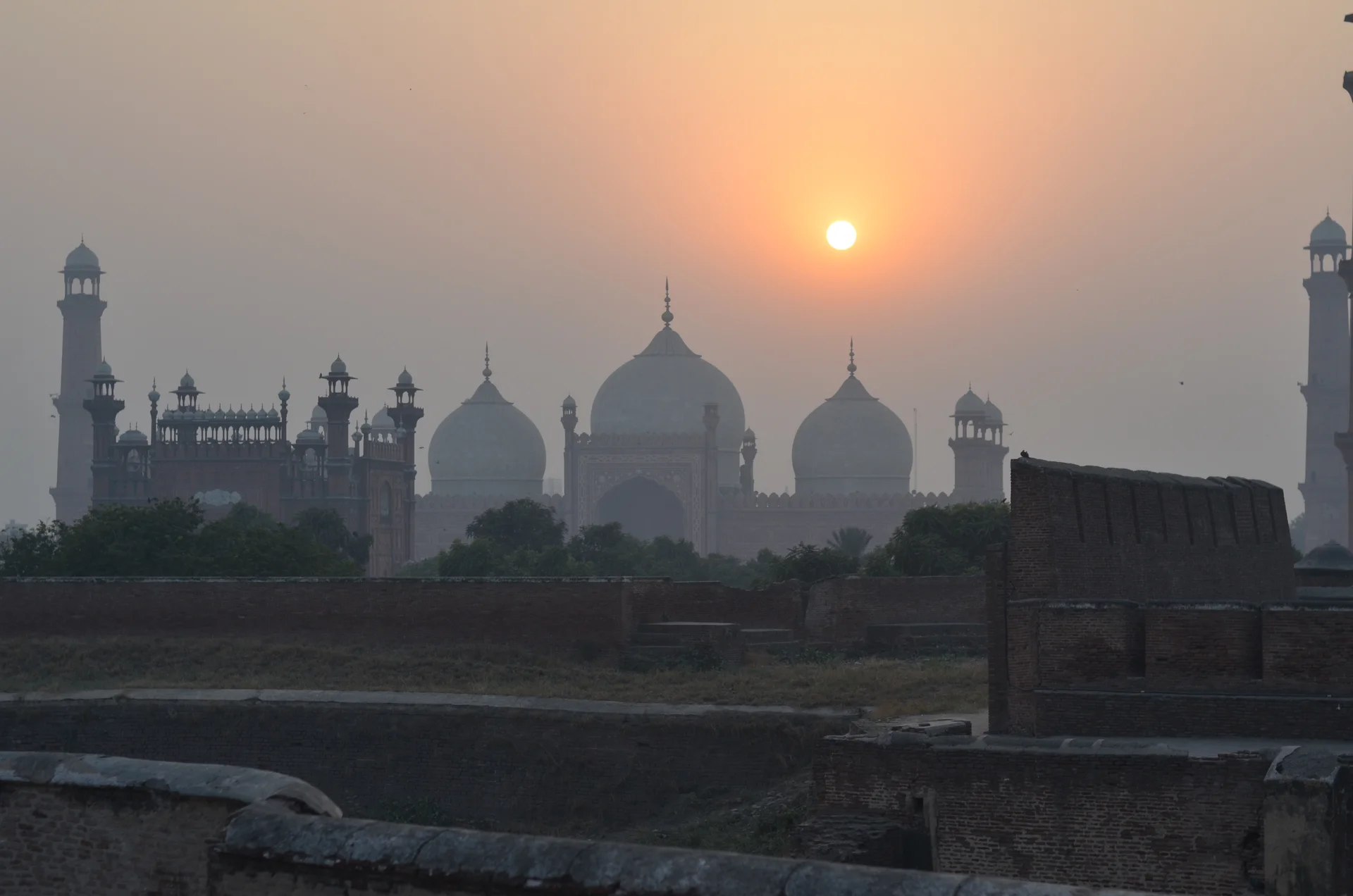 Badshahi Mosque in Lahore, an editorial view of Pakistan